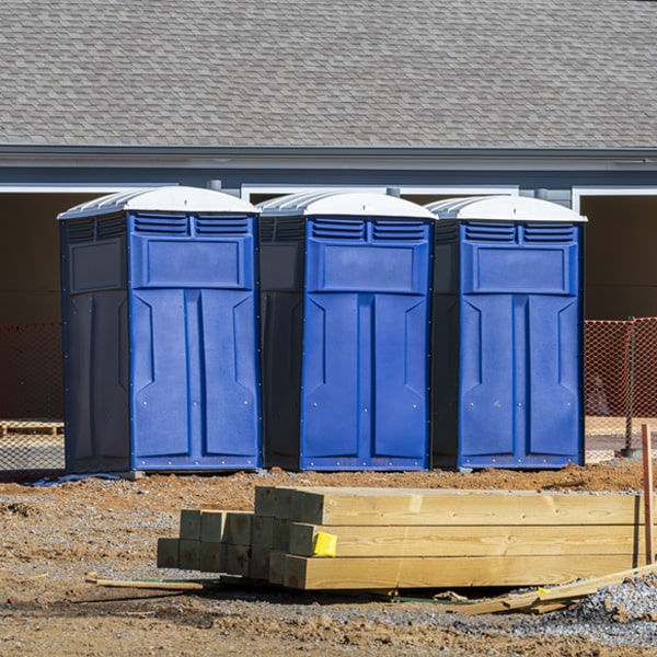 how often are the porta potties cleaned and serviced during a rental period in Center Wisconsin